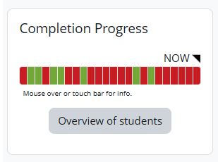 Completion progress block