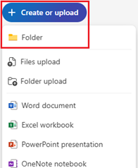 Create a new folder