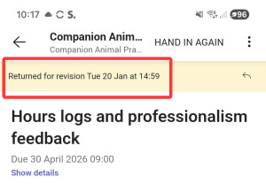 Teams assignment status app view