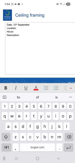 Type into the sldies