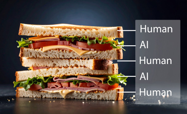 The human and AI sandwich
