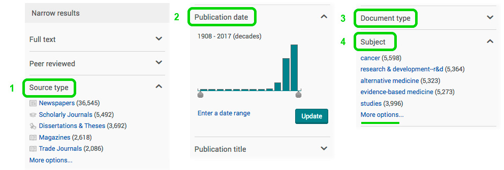 Databases proquest SS 3b