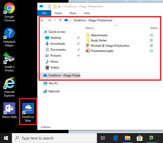 OneDrive desktop