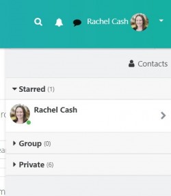 Messaging drawer