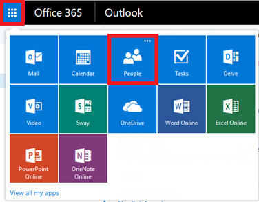 Office app launcher