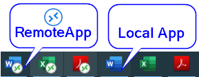 Remote app vs Local app