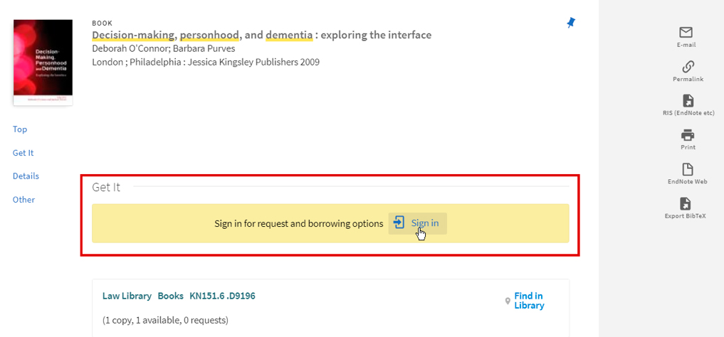 Library DistanceLearners requestbook SS 3