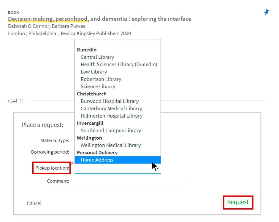 Library DistanceLearners requestbook SS 7