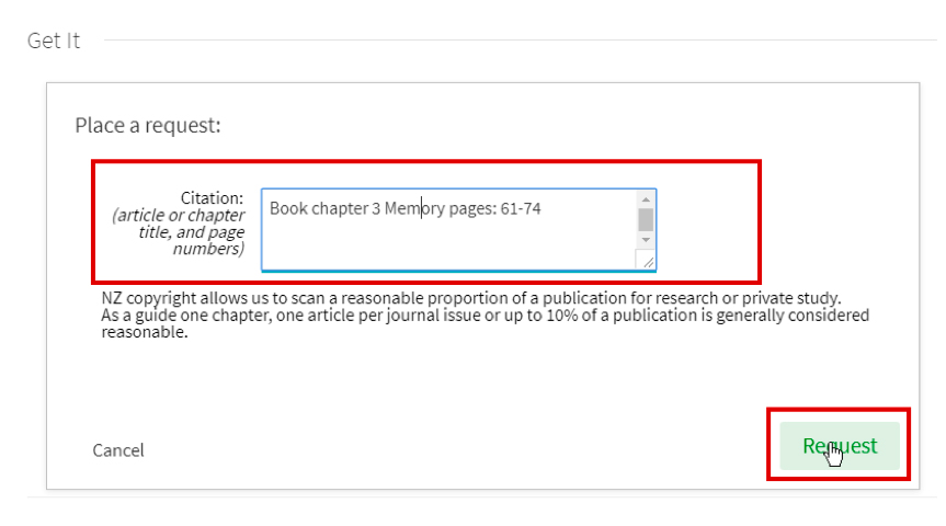 Library Place request bookchapter SS 7