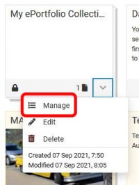 Click on Manage