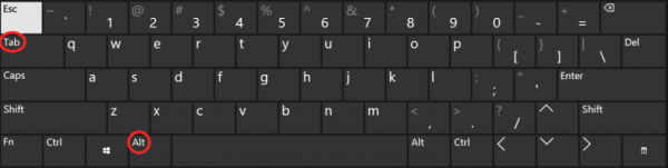 Atl tab key combination